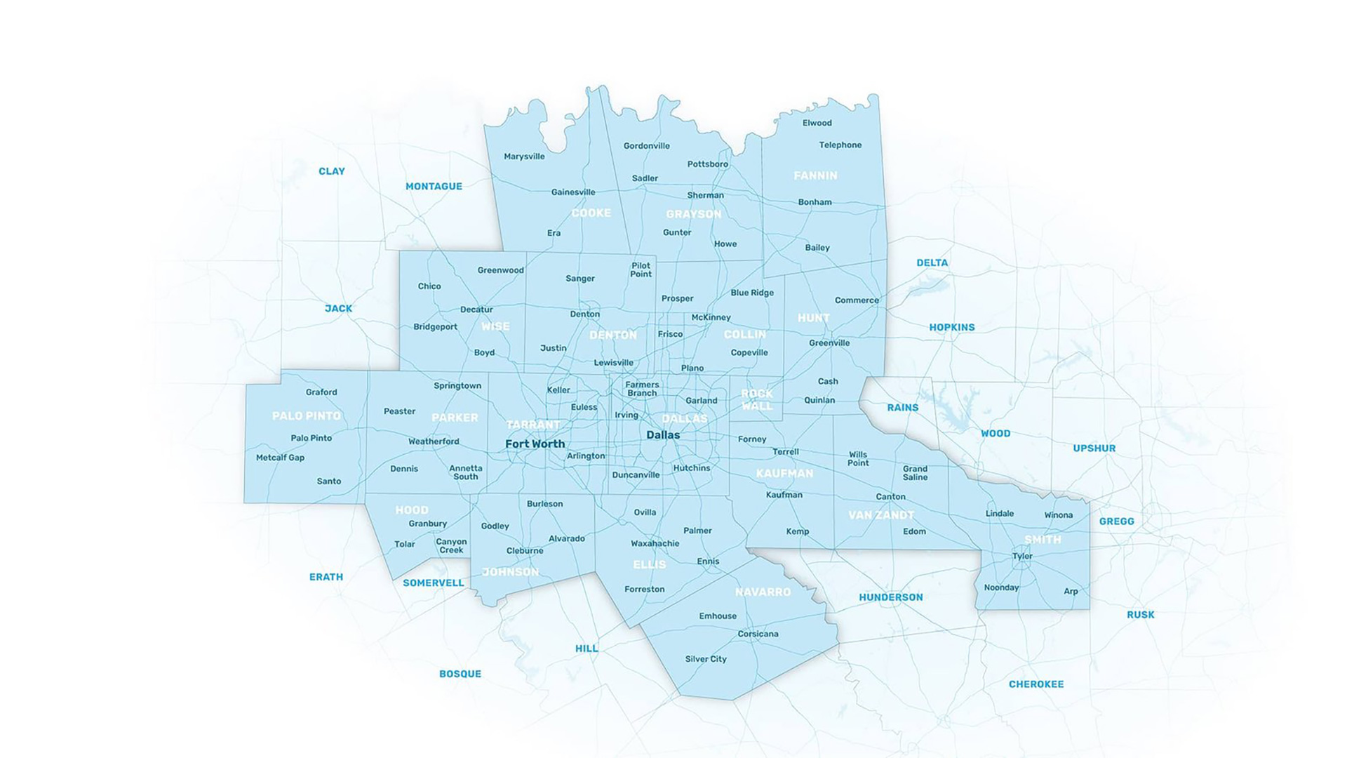 LHG Health Service Areas Map